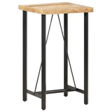 Vidaxl bartafel 60x60x107 cm ruw mangohout