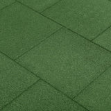 Vidaxl valtegels 6 st 50x50x3 cm rubber groen