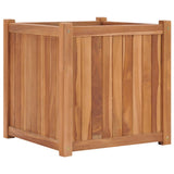 Vidaxl Planter huet 50x50f50 cm folitesch Teak Holz opgehuewen