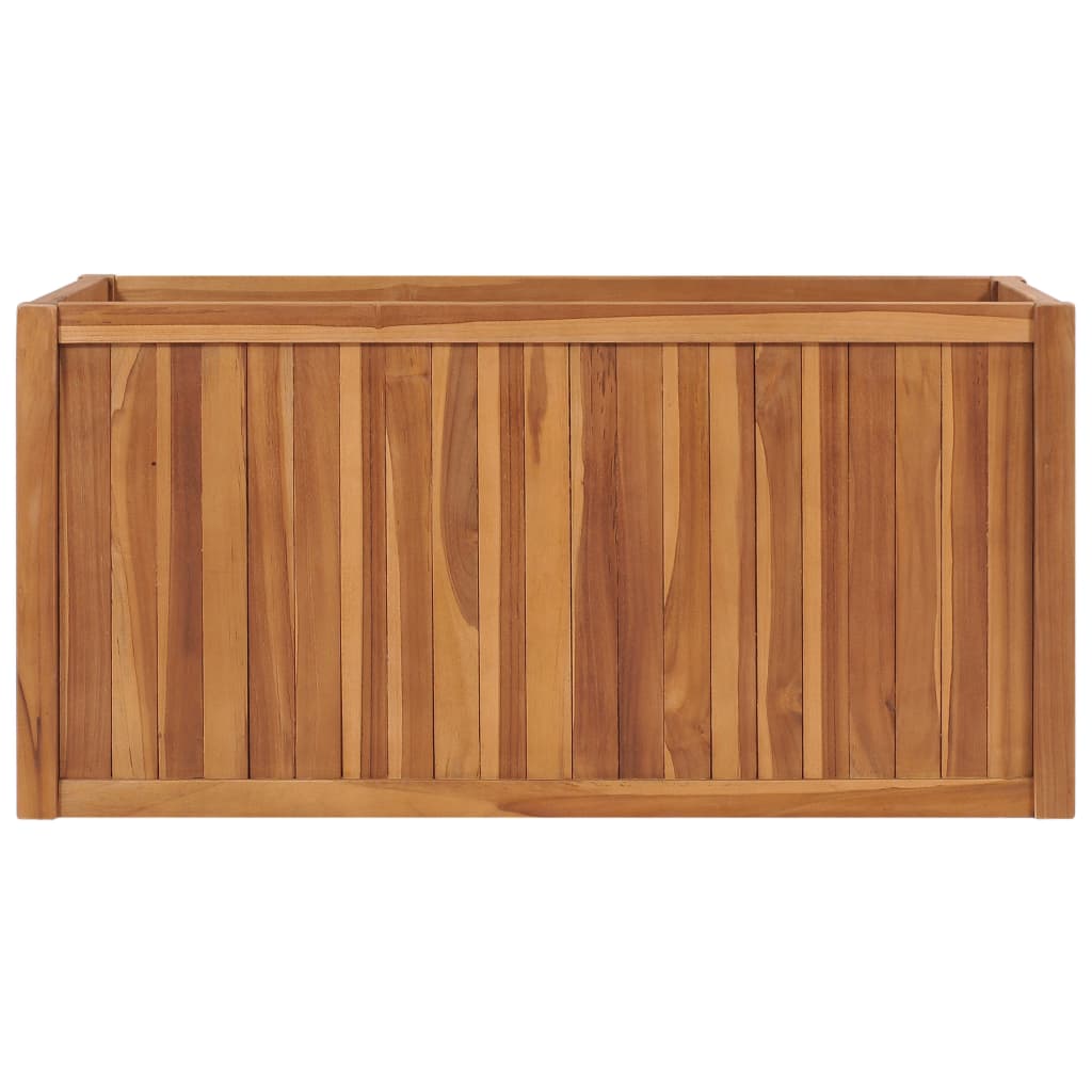 Vidaxl fioriera raccolta da 100x50x50 cm in teak solido