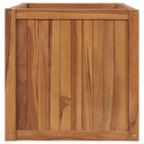 Vidaxl plantenbak verhoogd 100x50x50 cm massief teakhout