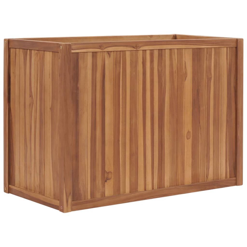 Vidaxl Planter huet 100x50X70 cm nach zoler Teak Holz opgehuewen