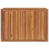 Vidaxl plantenbak verhoogd 100x50x70 cm massief teakhout