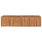 VidaXL Planter raised 200x50x50 cm solid teak wood