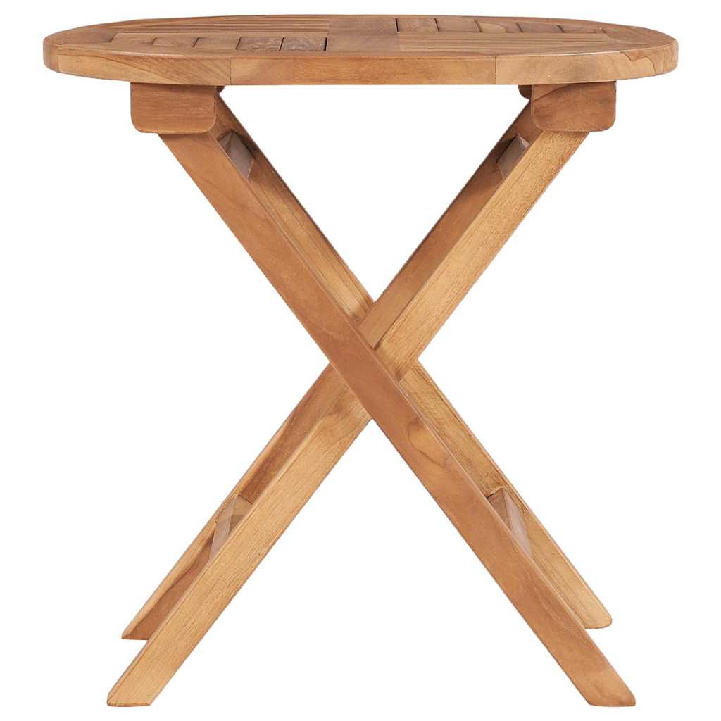 Vidaxl tuintafel inklapbaar 45 cm massief teakhout