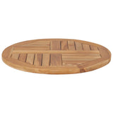 Vidaxl tafelblad rond 2,5 cm 60 cm massief teakhout