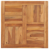 Vidaxl tafelblad 70x70x2,5 cm massief teakhout