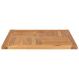 Vidaxl tafelblad 70x70x2,5 cm massief teakhout