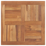 Vidaxl tafelblad vierkant 80x80x2,5 cm massief teakhout
