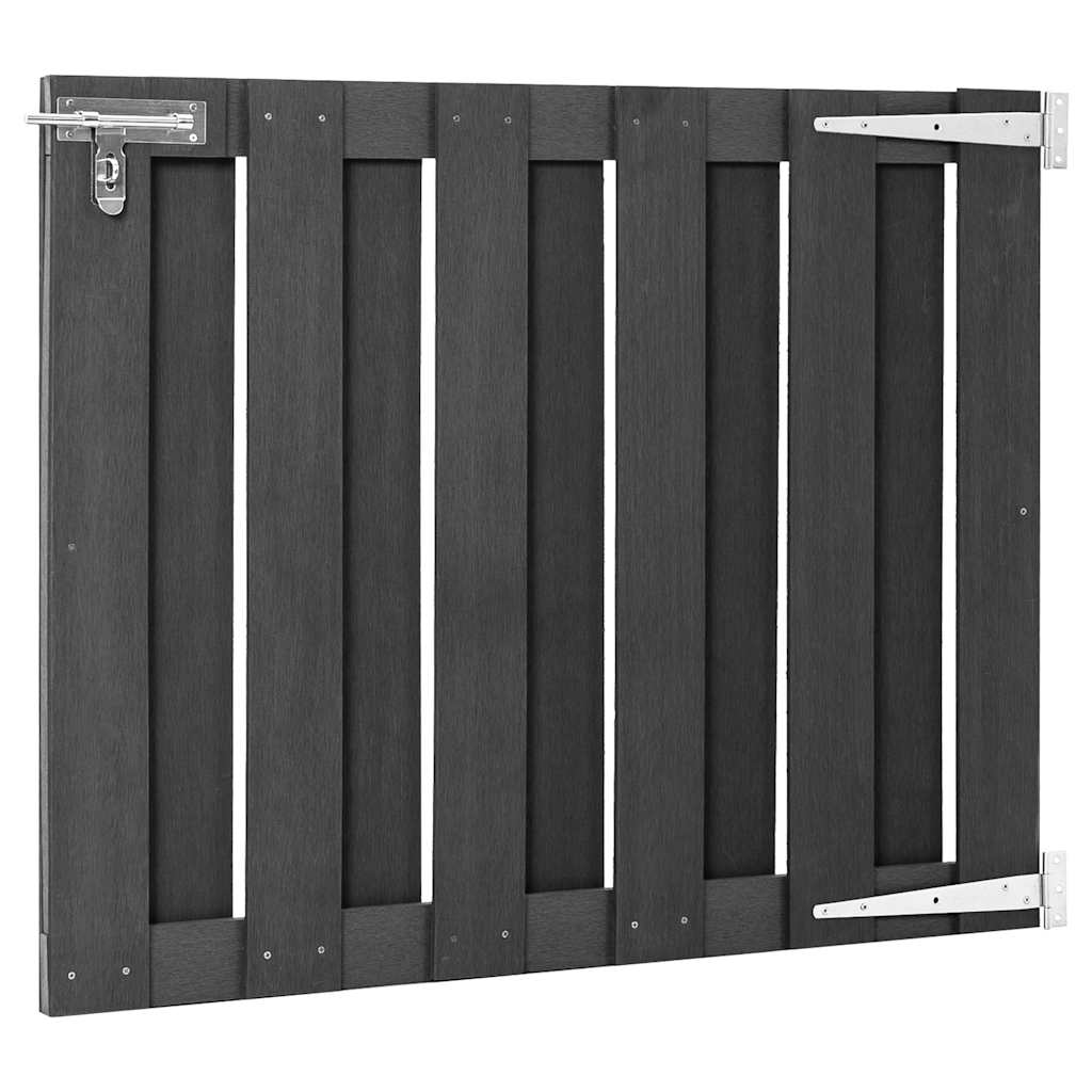 Vidaxl poort 100x80 cm hkc grijs
