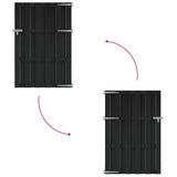 Vidaxl poort 100x150 cm hkc grijs
