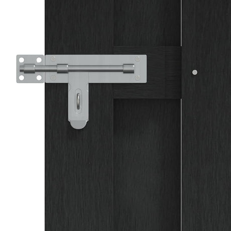Vidaxl poort 100x150 cm hkc grijs