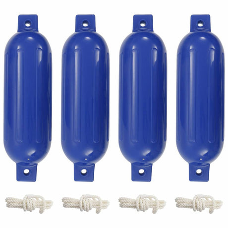 Vidaxl bootstootkussens 4 st ø 14x50 cm pvc blauw