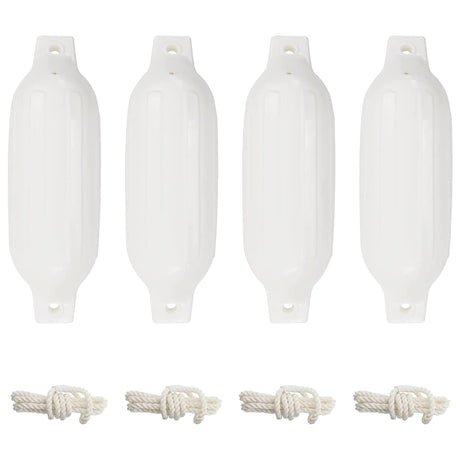 Vidaxl bootstootkussens 4 st ø 11x40 cm pvc wit
