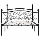 Vidaxl bedframe met lattenbodem metaal zwart 100x200 cm