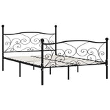 Vidaxl bedframe met lattenbodem metaal zwart 160x200 cm