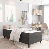 Vidaxl boxspringframe stof grijs 90x200 cm