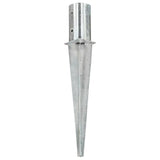 Vidaxl ground pins 6 st 8x61 cm galvanized steel silver colored