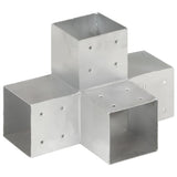 Vidaxl Pale connection X-shape 101x101 mm galvanized metal