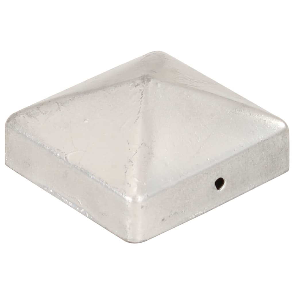 Vidaxl Pile Hoods 6 St Pyramid 71x71 mm galvaniseret metal