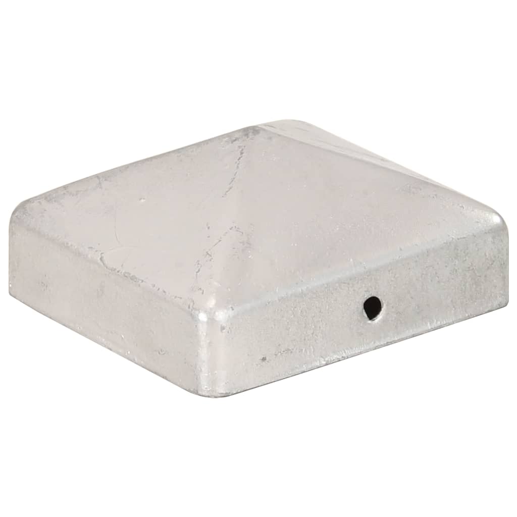 Vidaxl Pile Hoods 6 St Pyramid 71x71 mm galvaniseret metal