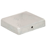 Vidaxl paalkappen 6 st piramide 81x81 mm gegalvaniseerd metaal