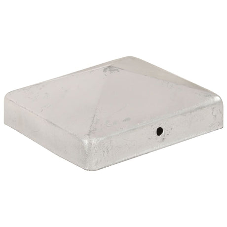 Vidaxl paalkappen 6 st piramide 91x91 mm gegalvaniseerd metaal