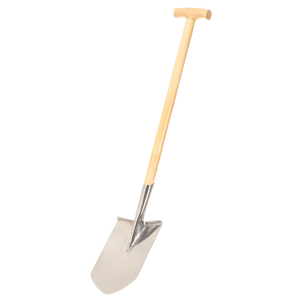 Vidaxl Puntspade T-handle Stainless steel and ash wood