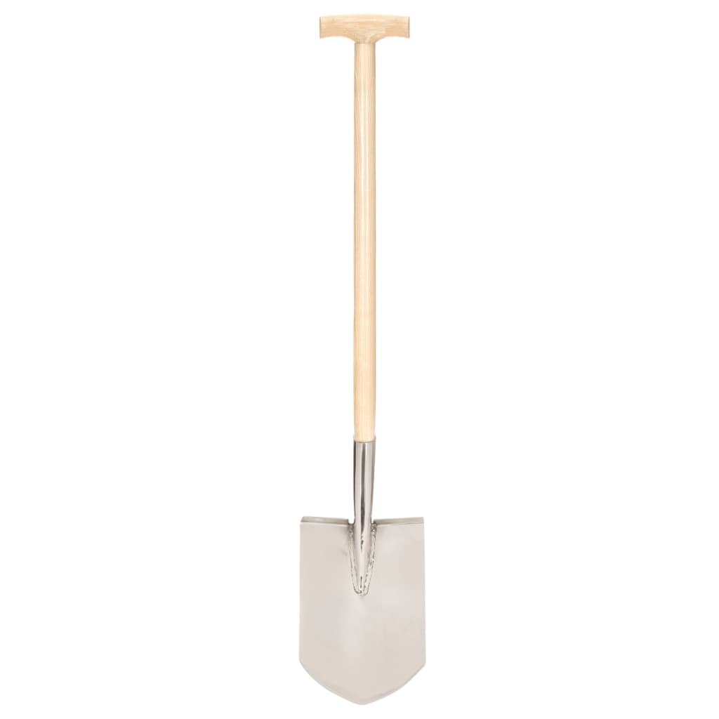 Vidaxl Puntspade T-handle Stainless steel and ash wood