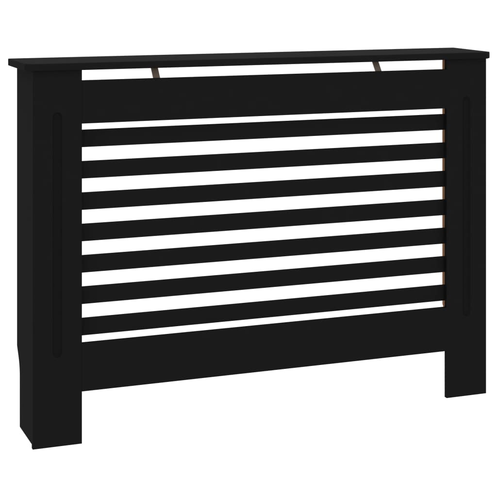 Construction de radiatorom vidaxl 112x19x81,5 cm mdf noir