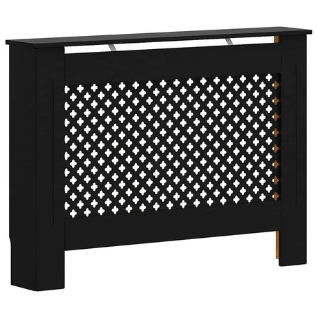Vidaxl radiatorombouw 112x19x81,5 cm mdf zwart