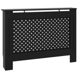 Construction de radiatorom vidaxl 112x19x81,5 cm mdf noir