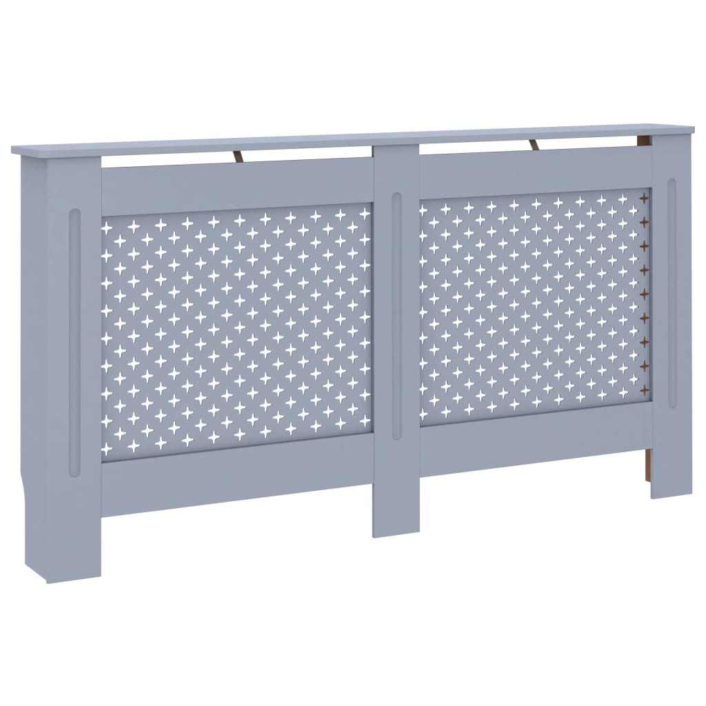 VIDAXL -Radiatorkonstruktion 152x19x81.5 cm MDF -Anthrazit