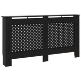 Construction de radiatorom vidaxl 152x19x81,5 cm mdf noir