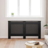Vidaxl radiatorombouw 152x19x81,5 cm mdf zwart