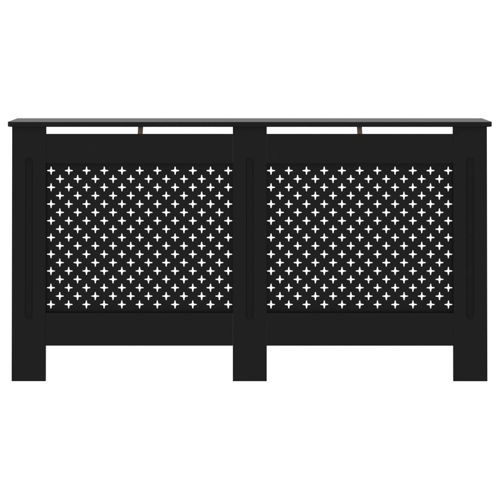 Vidaxl Radiatorom Construction 152x19x81,5 cm MDF Black