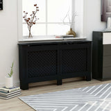 Vidaxl Radiatorom Construction 152x19x81.5 cm MDF nero