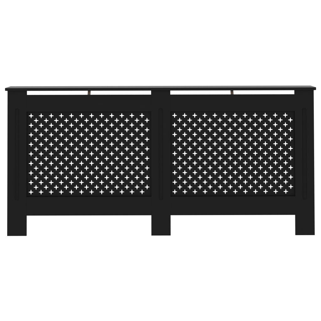 Vidaxl Radiatorom Construction 172x19x81,5 cm MDF Black