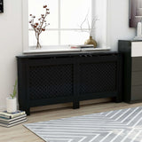 Vidaxl Radiatorom Construction 172x19x81.5 cm MDF nero