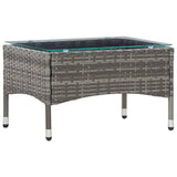 Vidaxl salontafel 60x40x36 cm poly rattan grijs