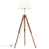 Vidaxl Floonal Lamp driepoot 141 cm pevný teak med hnědá a bílá