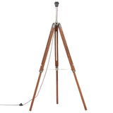 Vidaxl Floonal Lamp driepoot 141 cm pevný teak med hnědá a bílá