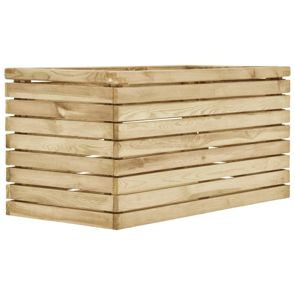 Vidaxl Planter je dvignil 100x50x50 cm impregnirani bor