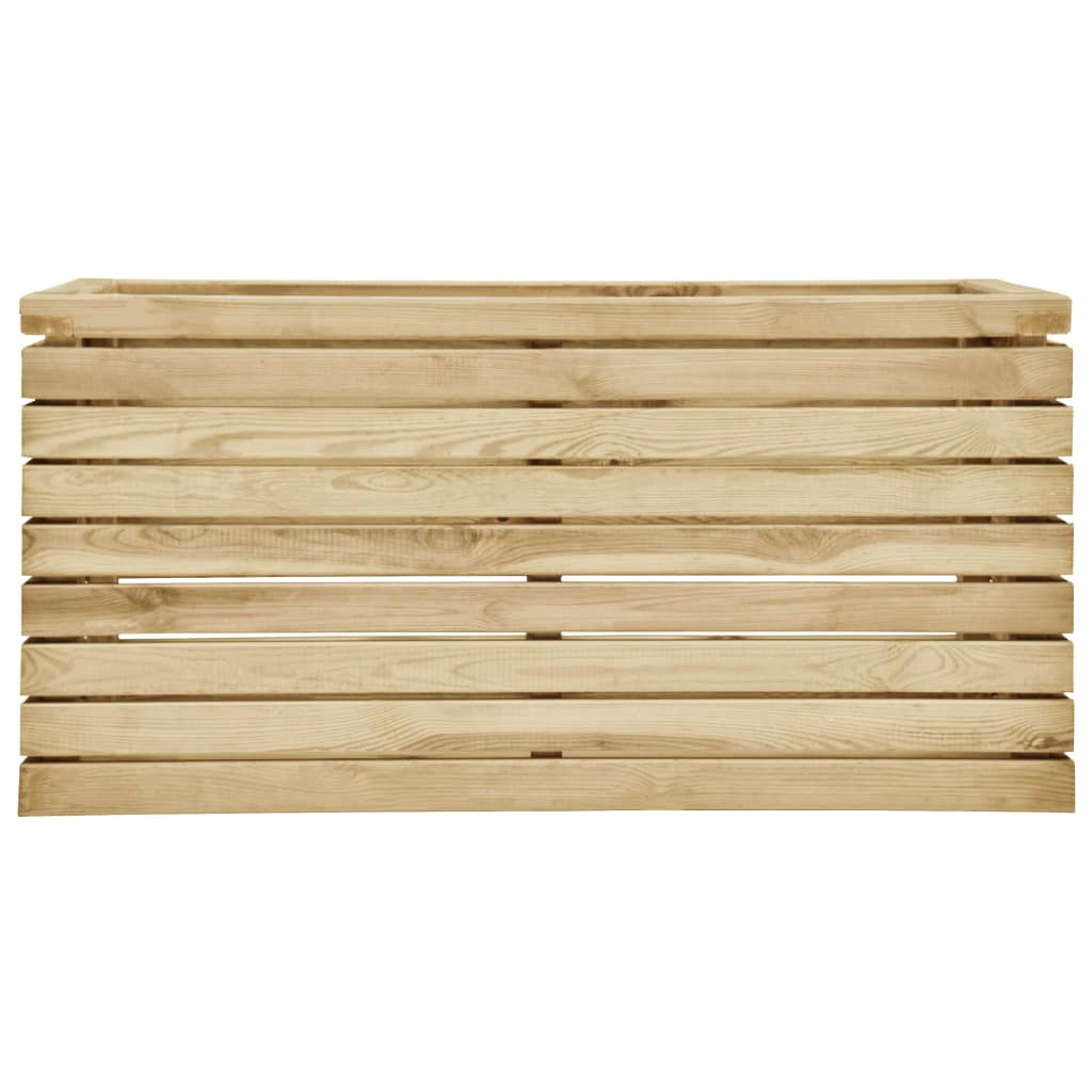 Vidaxl Planter je dvignil 100x50x50 cm impregnirani bor