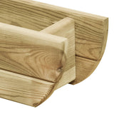 Vidaxl fioriera raccolta 80x16x16 cm in legno di pino impregnato