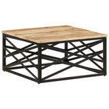 Vidaxl salontafel 68x68x35 cm massief mangohout