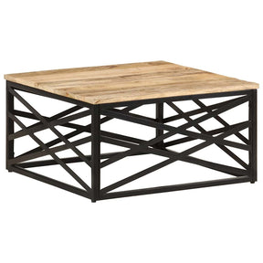 Vidaxl salontafel 68x68x35 cm massief mangohout
