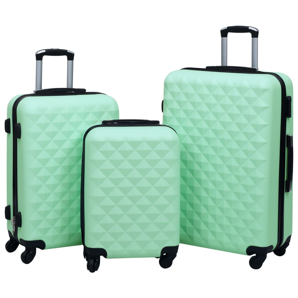 Vidaxl 3-Del Hard Bagage Set Mint Colored