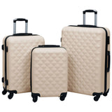 Vidaxl Ensemble de bagages dur en 3 parties en or couleur dorée