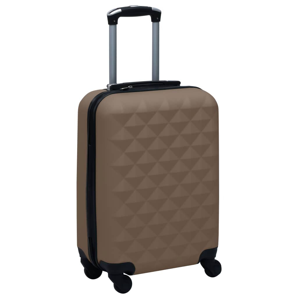 Vidaxl hard suitcase brown